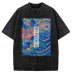 vintage ukiyo-e t-shirt for streetwear