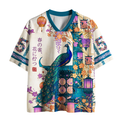 Japanese floral mesh jersey best seller