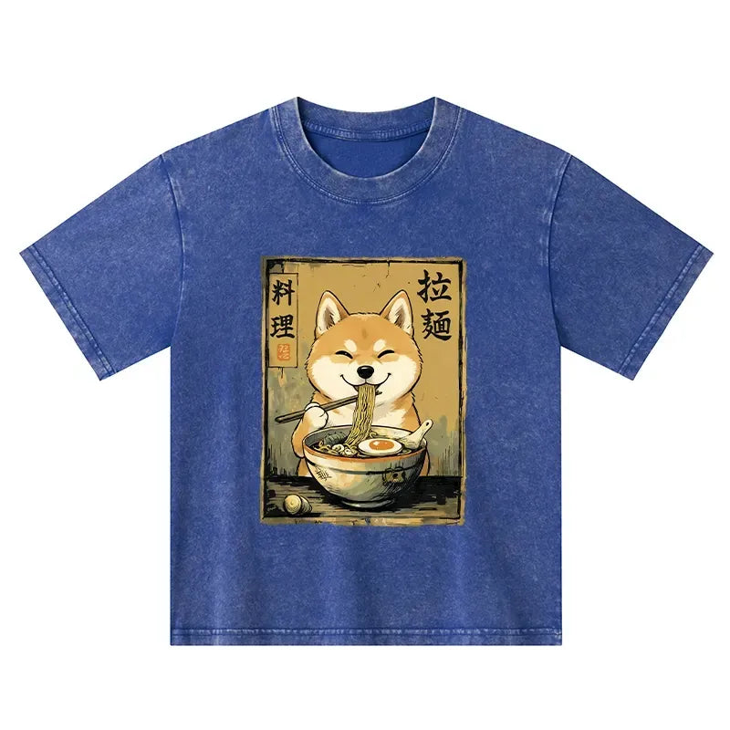 japanese style washed kids tee
