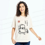 Kyoto Lion washed T-shirt for Japanese street style