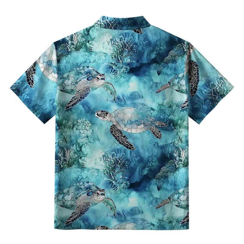 Oceanic Turtle Hawaiian Shirt Free Shipping