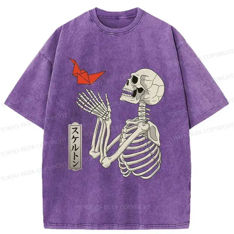 Japanese Washed T-Shirt for Streetwear