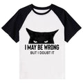Confident Cat Meme Raglan Tee