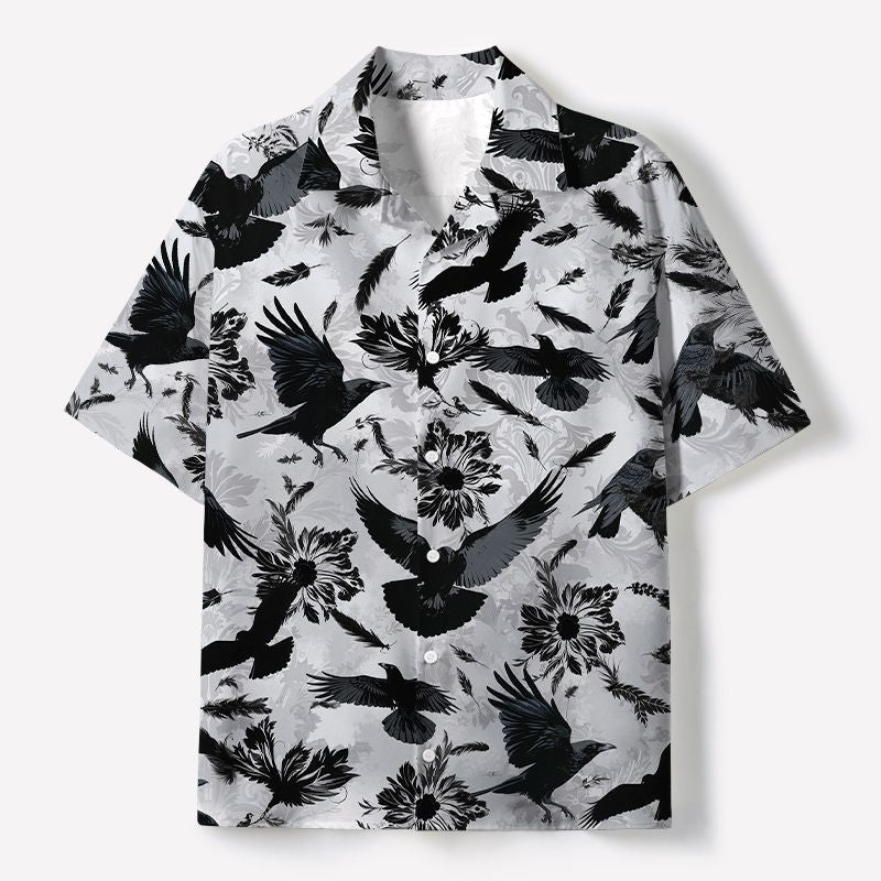 Japanese Cuban Collar Shirt for Gift