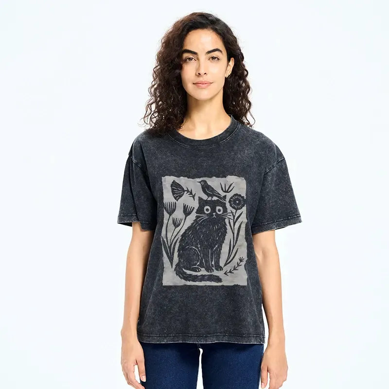 Japanese Folk Art T-Shirt for Daily Wear