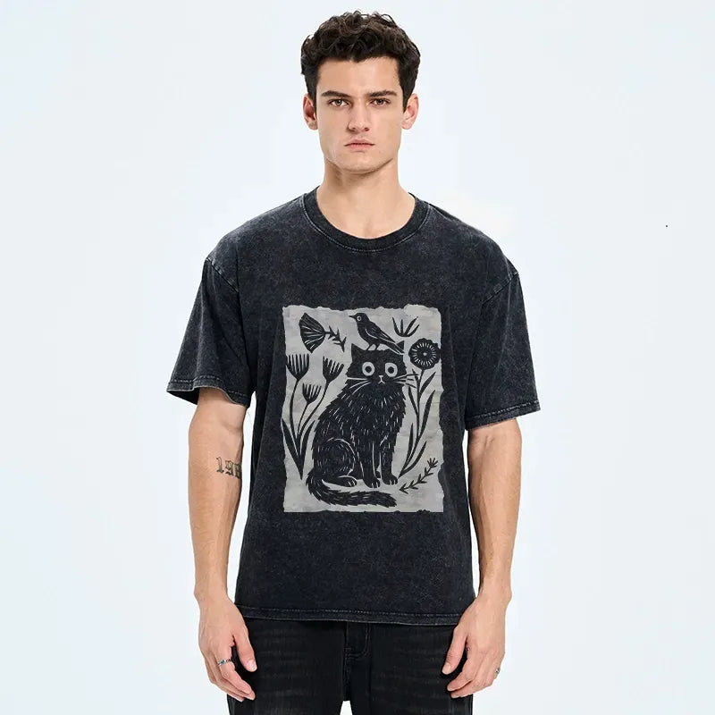 Kyoto-Lion Unisex Cotton Tee on Sale