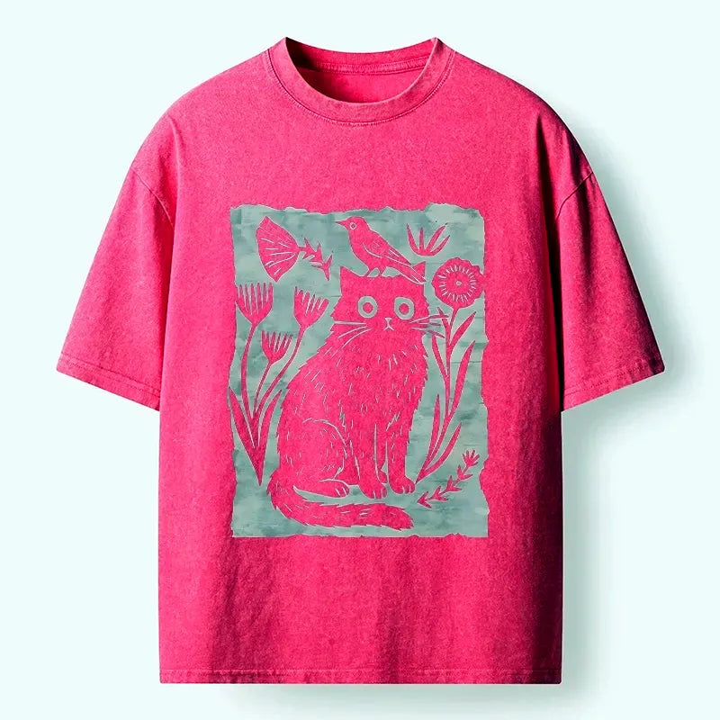 Kyoto-Lion Unisex Cotton Tee on Sale