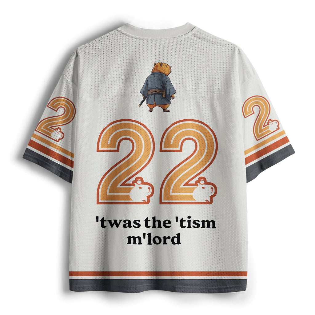 Kyoto-Lion Focused Samurai Capybara Mesh Jersey
