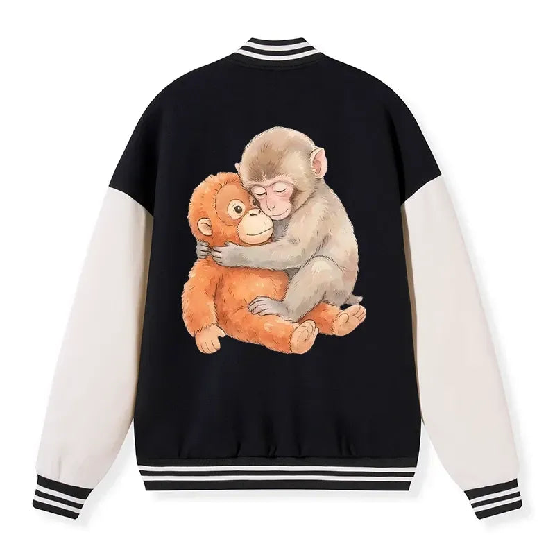 Kyoto-Lion Poor Punch Embroidery Varsity Jacket