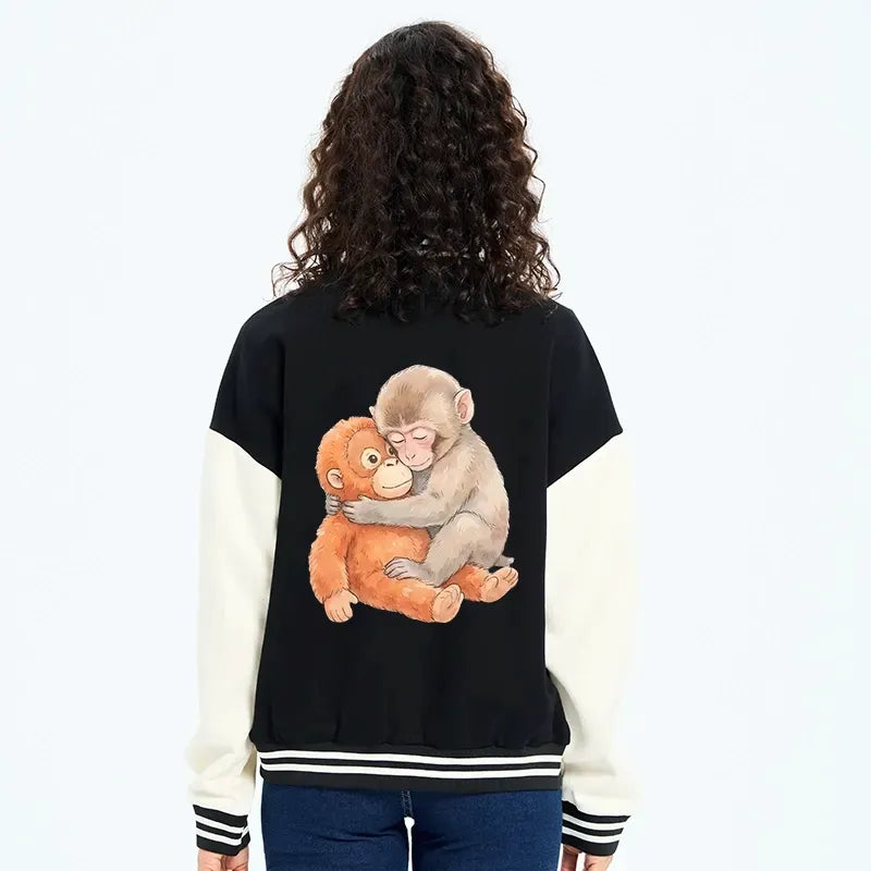 Kyoto-Lion Poor Punch Embroidery Varsity Jacket