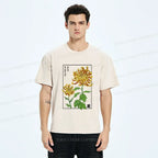 Retro Chrysanthemum Washed T-Shirt