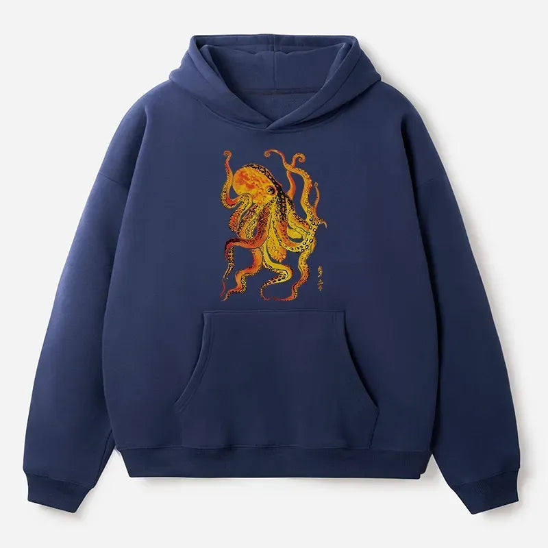 Vintage Ukiyo-e Octopus Hoodie Gift Idea