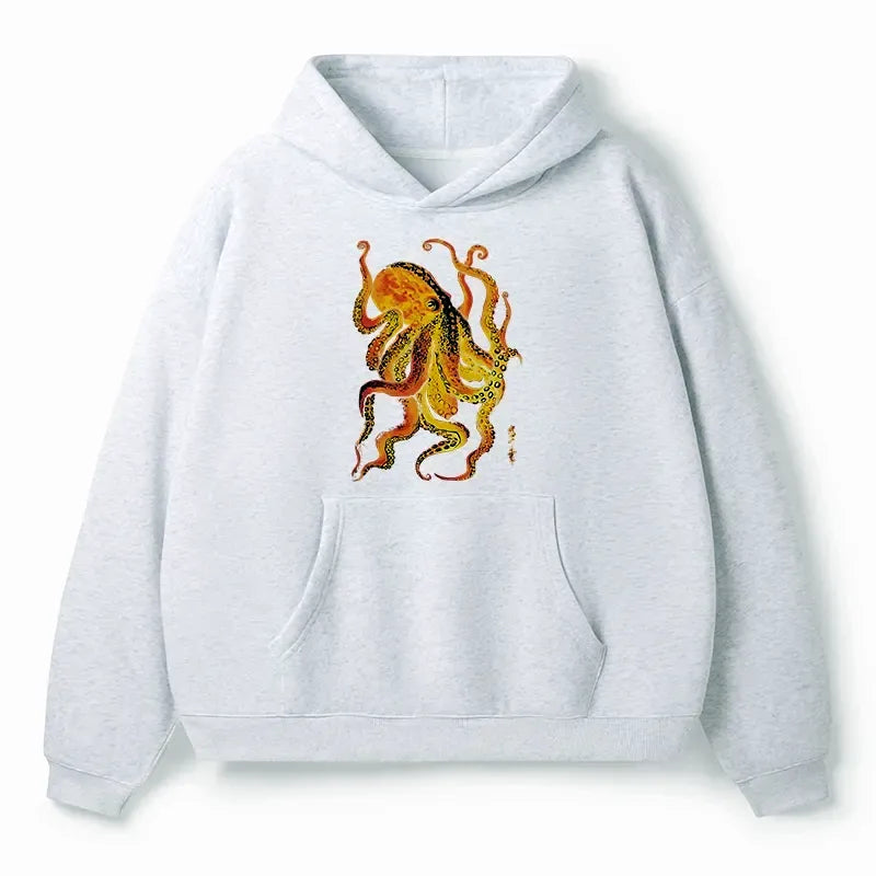 Vintage Ukiyo-e Octopus Hoodie Gift Idea