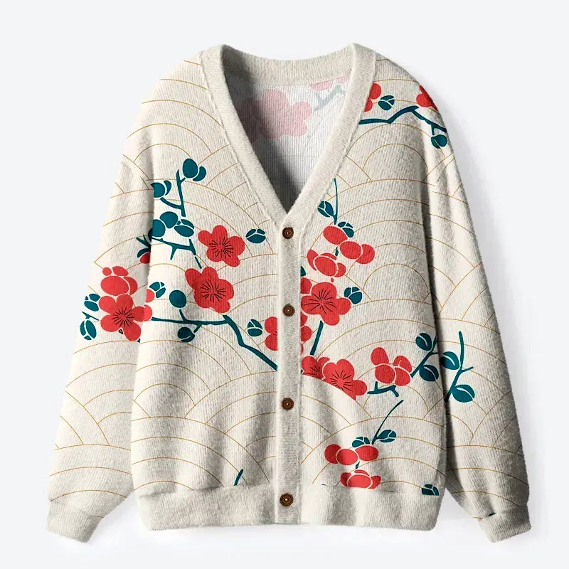 Japanese vintage cardigan for daily wear