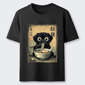 Japanese cute dog eating ramen t-shirt