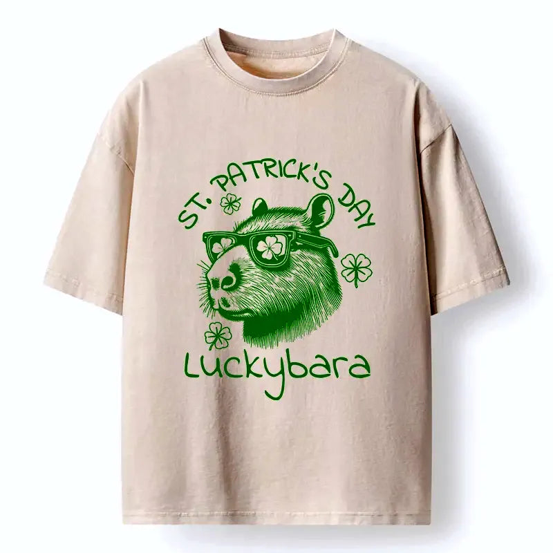 Capybara St Patrick's Day meme t-shirt