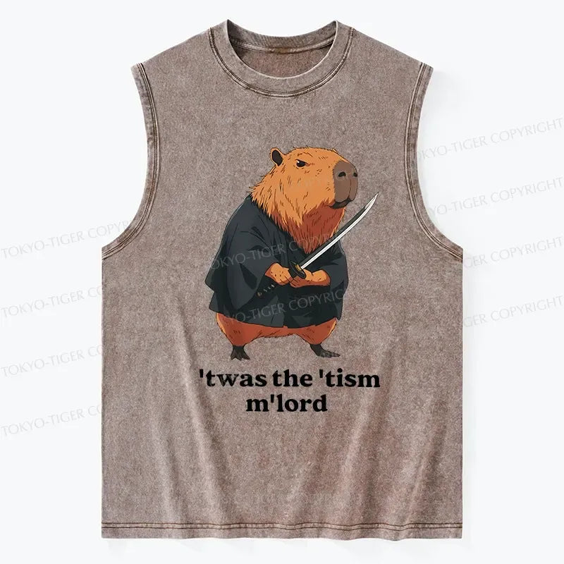 Samurai Capybara Tank Top for Streetwear