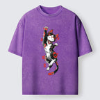 Japanese Vintage Washed T-Shirt for Summer