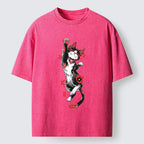 Japanese Vintage Washed T-Shirt for Summer