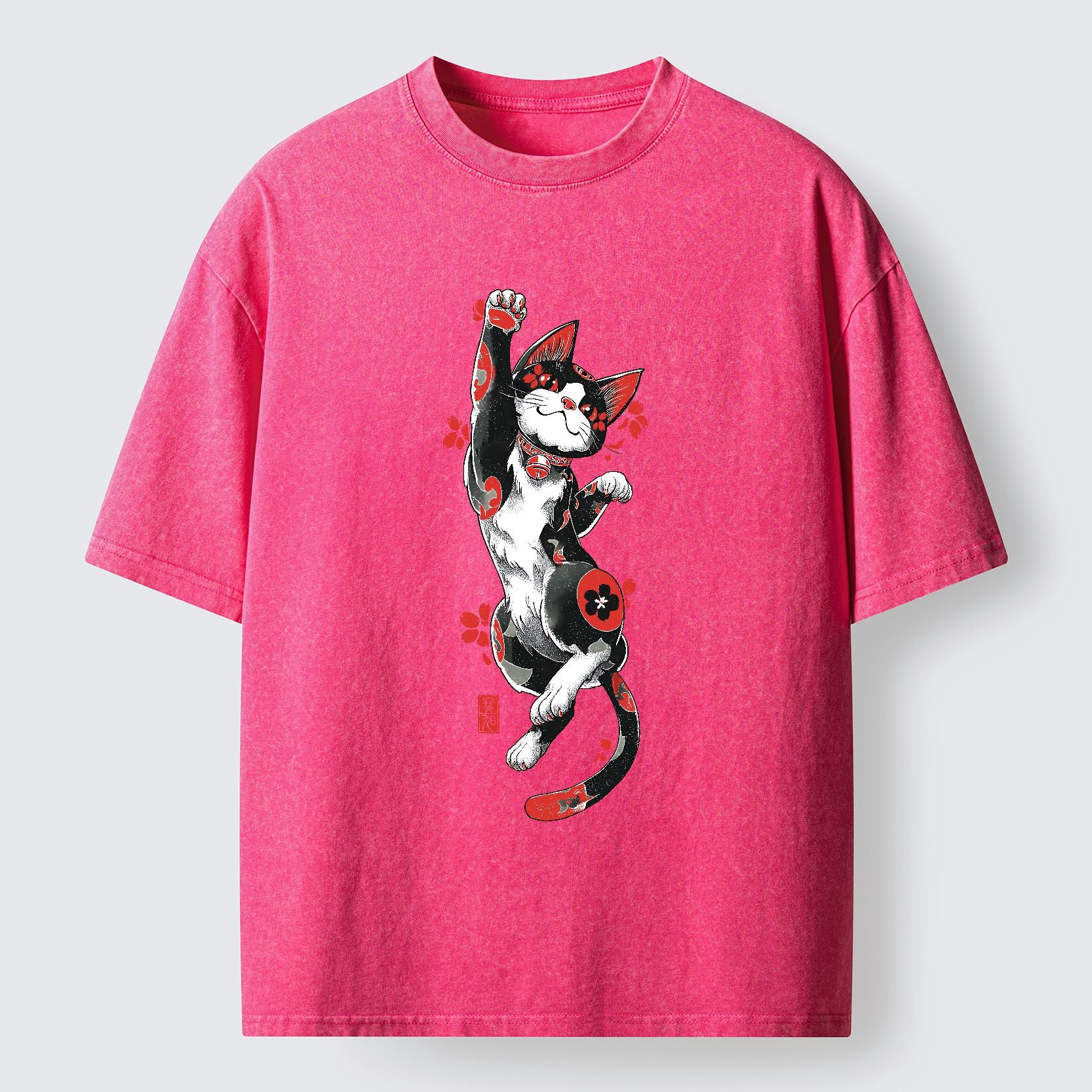 Japanese Vintage Washed T-Shirt for Summer
