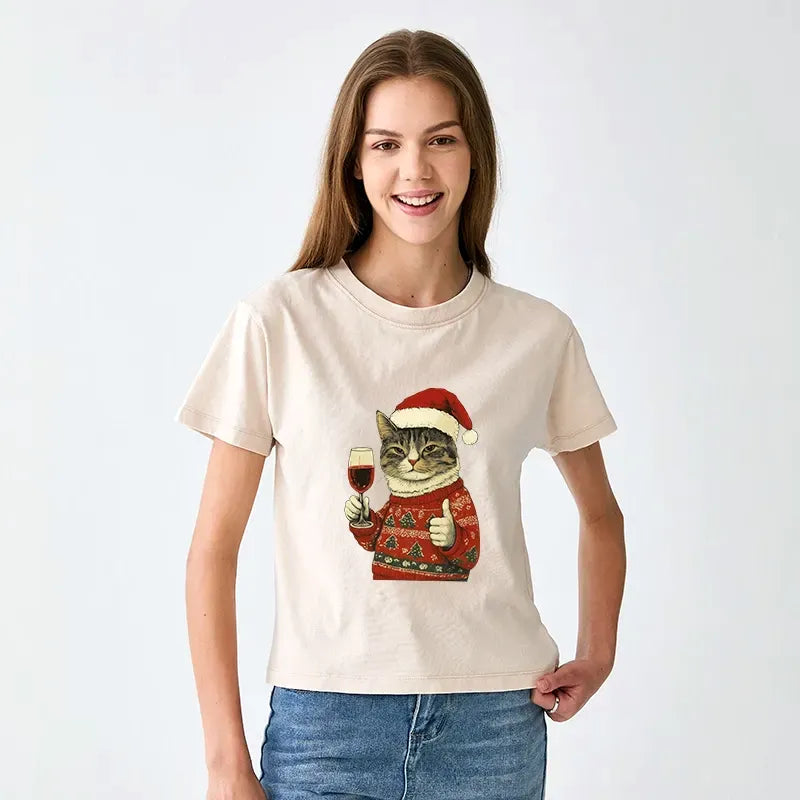 Japanese Cat T-shirt for Women
