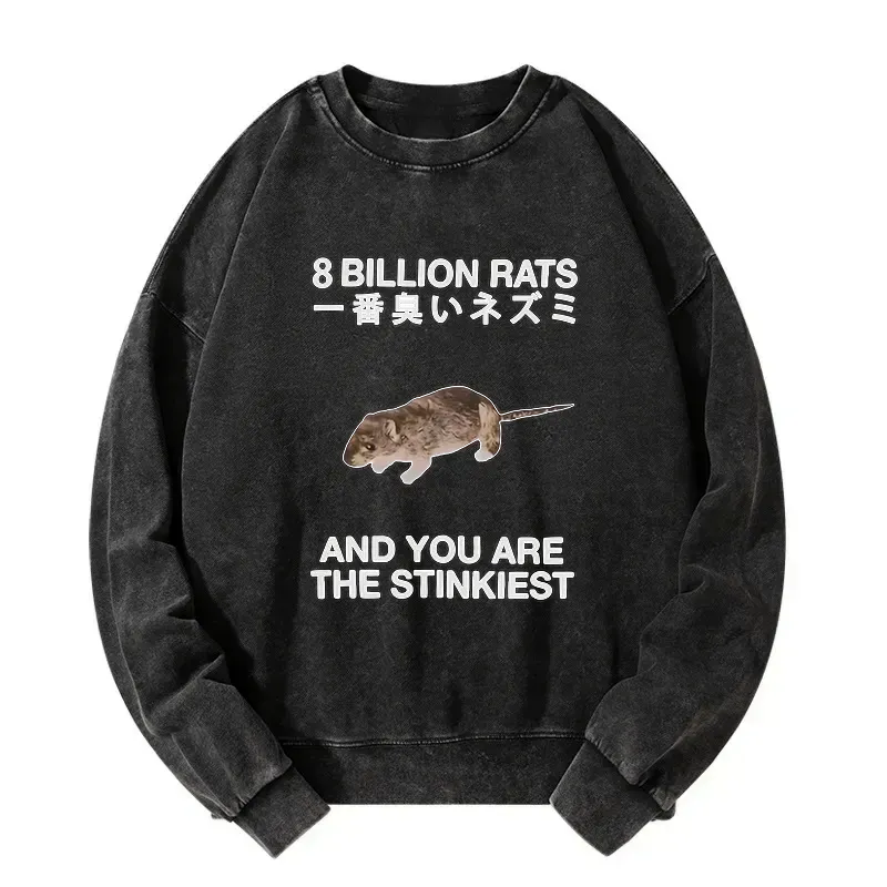 kyoto lion washed rat sweatshirt for men