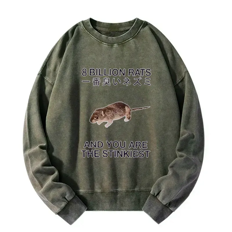 kyoto lion washed rat sweatshirt for men