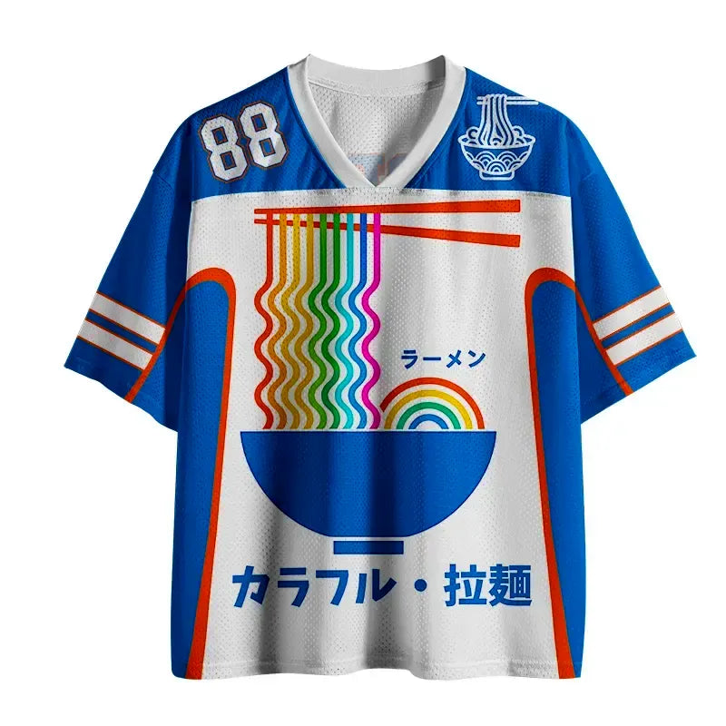 Rainbow Mesh Jersey for Daily Wear