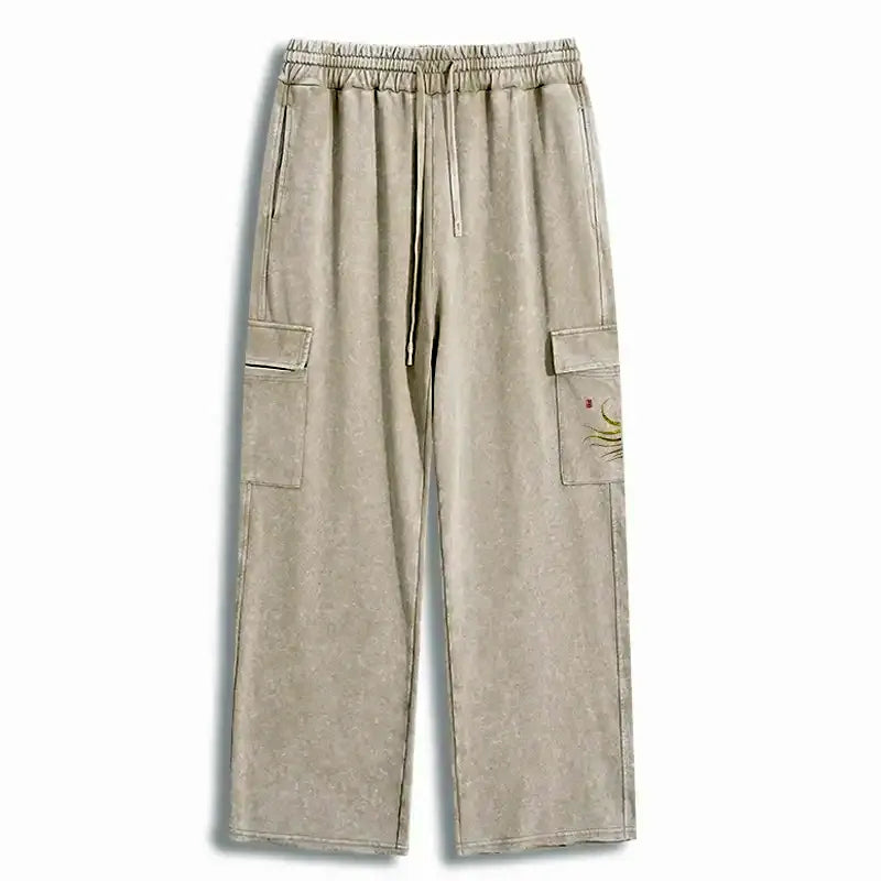 Washed utility sweatpants with free shipping