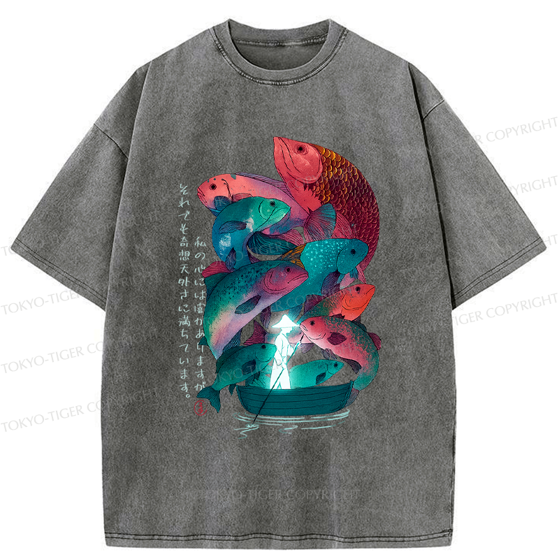 japanese ukiyoe t-shirt with free shipping