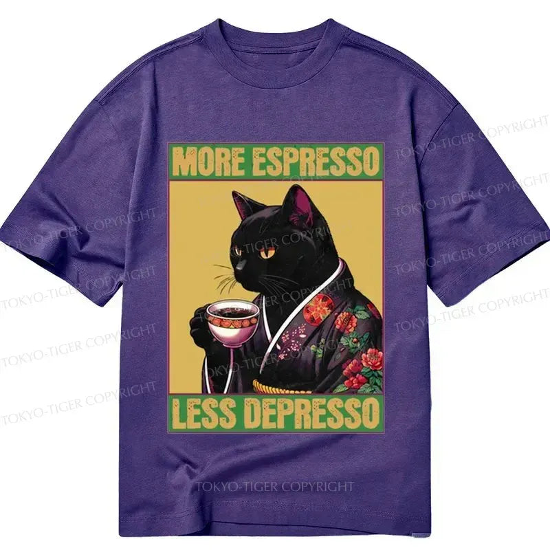 Kyoto-Lion Up Caffeine Down Depression Classic T-Shirt