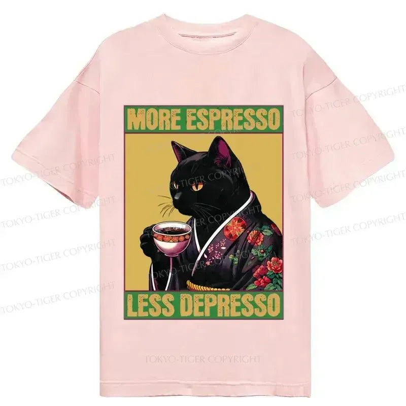 caffeine depression quote japanese tee