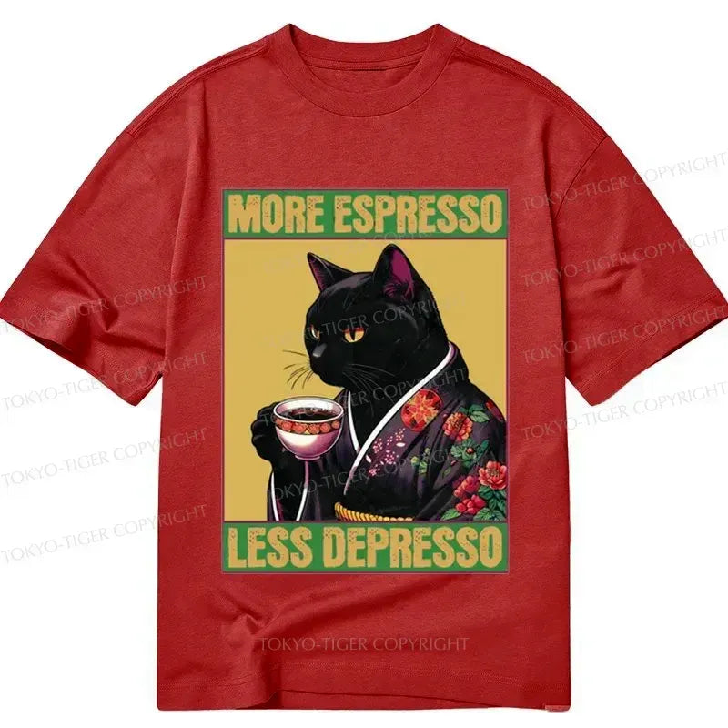 caffeine depression quote japanese tee