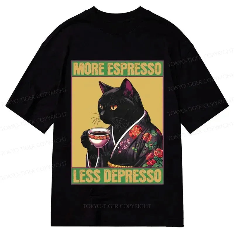Kyoto-Lion Up Caffeine Down Depression Classic T-Shirt