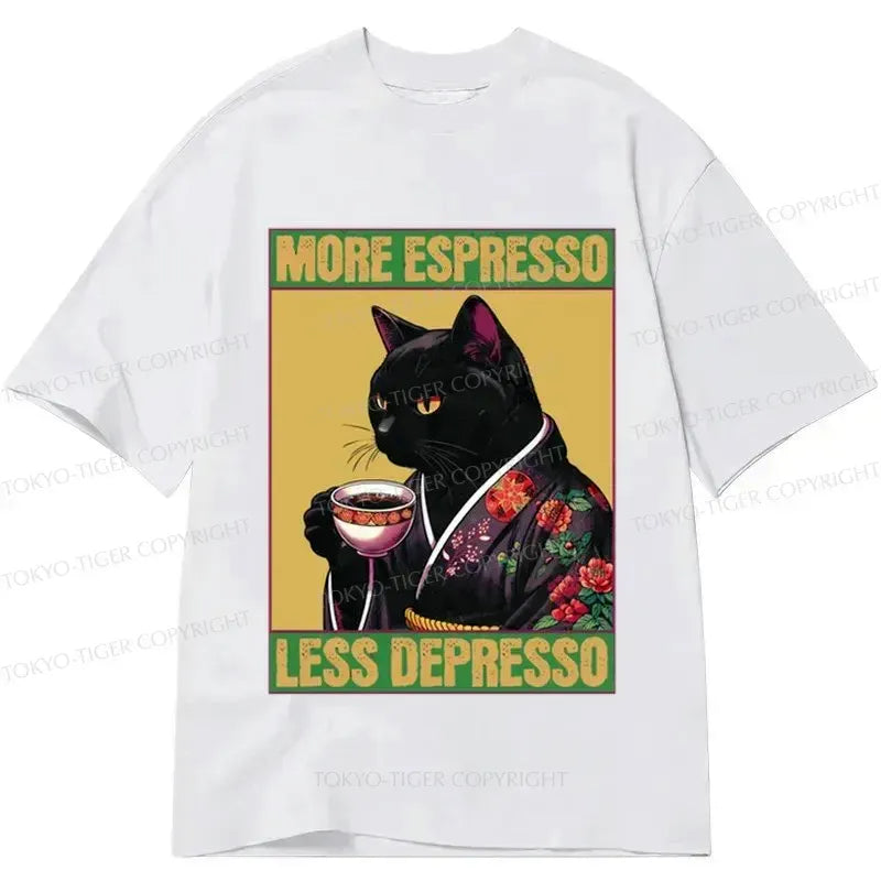caffeine depression quote japanese tee