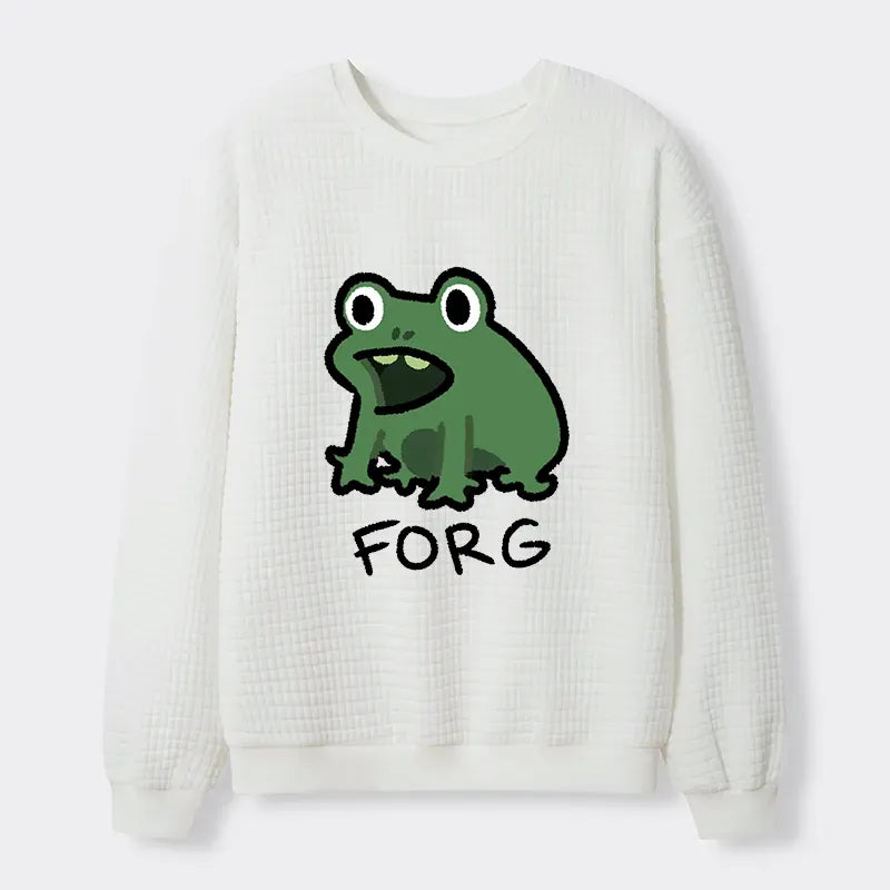 Unisex Waffle Sweatshirt with Japanese Style