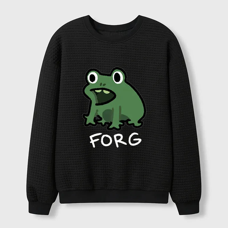Unisex Waffle Sweatshirt with Japanese Style