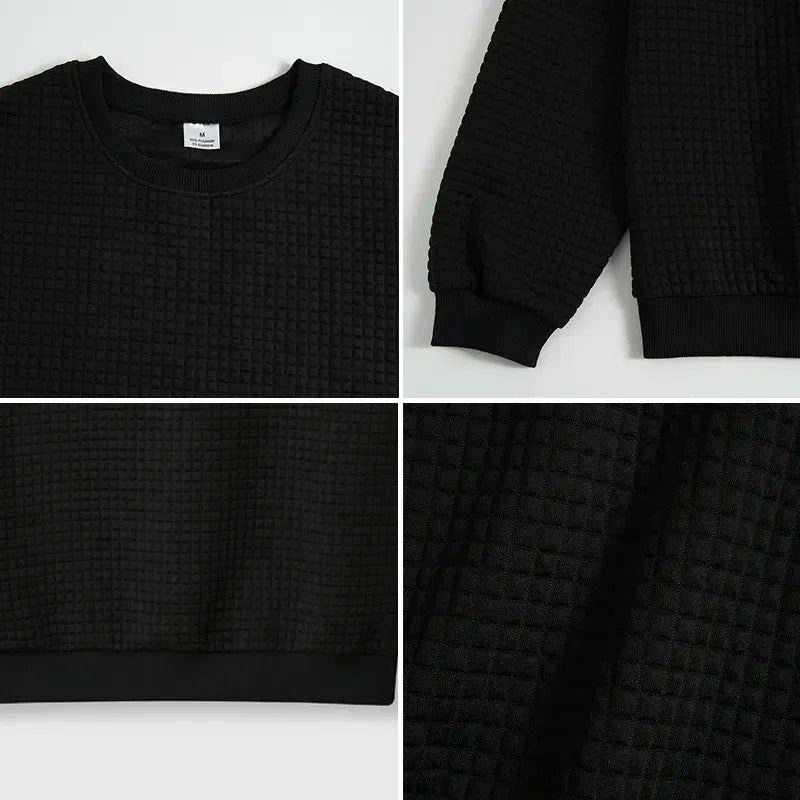 Unisex Waffle Sweatshirt with Japanese Style