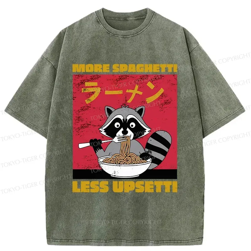 Funny Japanese Raccoon T-Shirt for Daily Wear