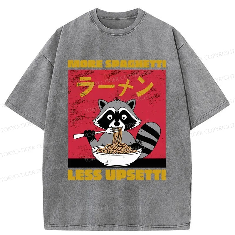 Vintage Japanese Raccoon Shirt for Summer Vacation