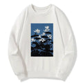 Kyoto-Lion Blue Lotus Japanese Art Classic Sweatshirt