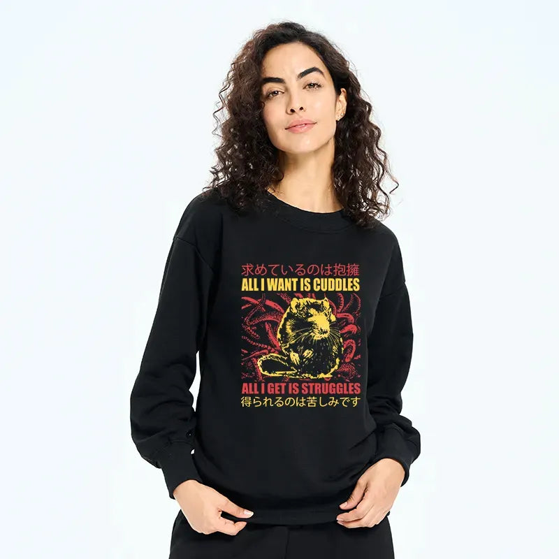 comfortable cotton polyester sweatshirt for layering