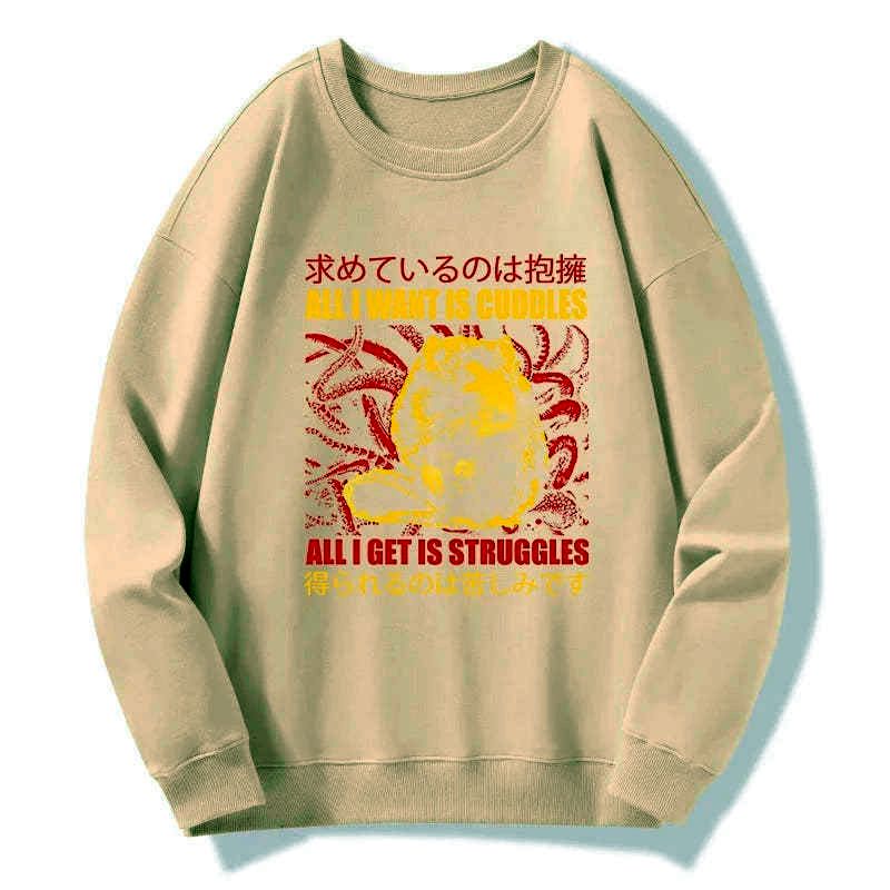 japanese vintage unisex sweatshirt for daily wear
