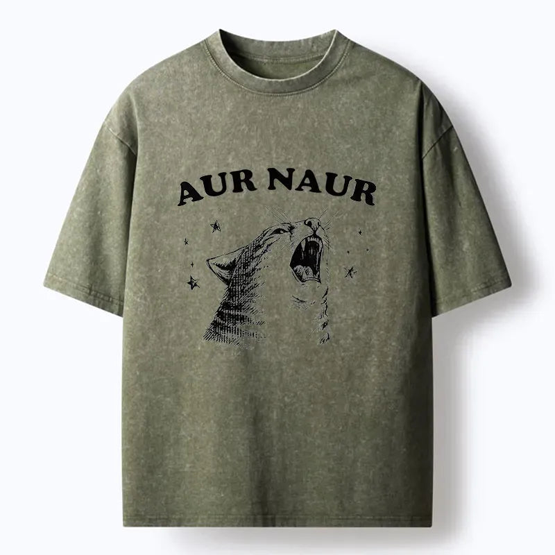 Vintage Kyoto-Lion Cat T-Shirt for Daily Wear