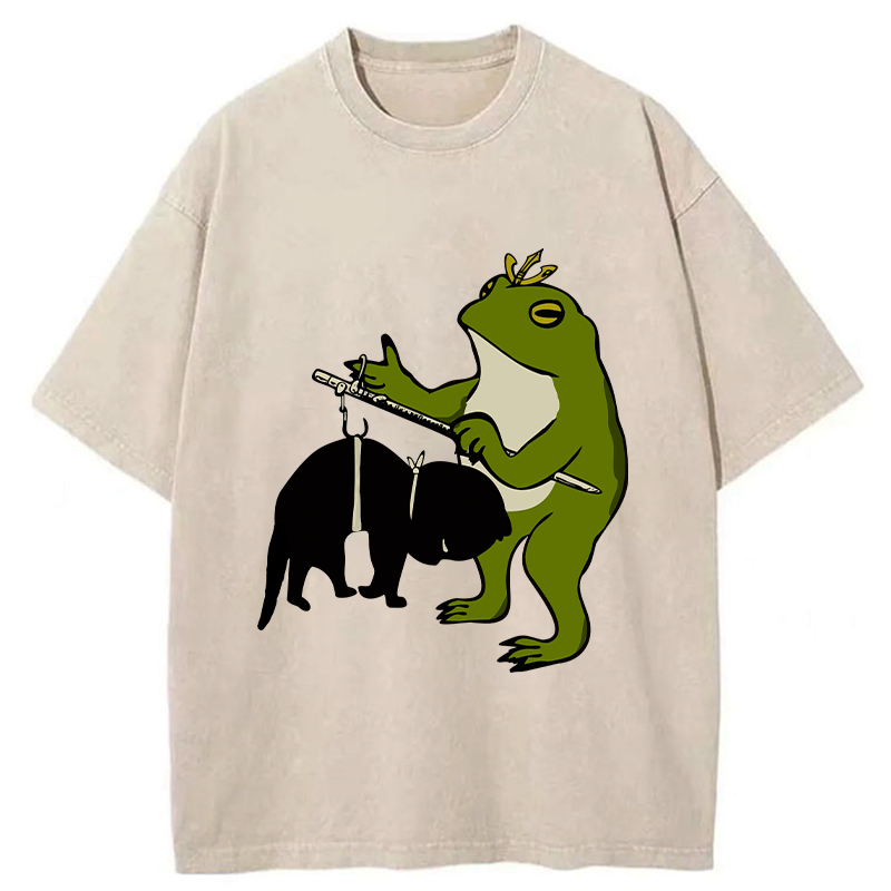 Washed Cotton T-Shirt for Daily Wear