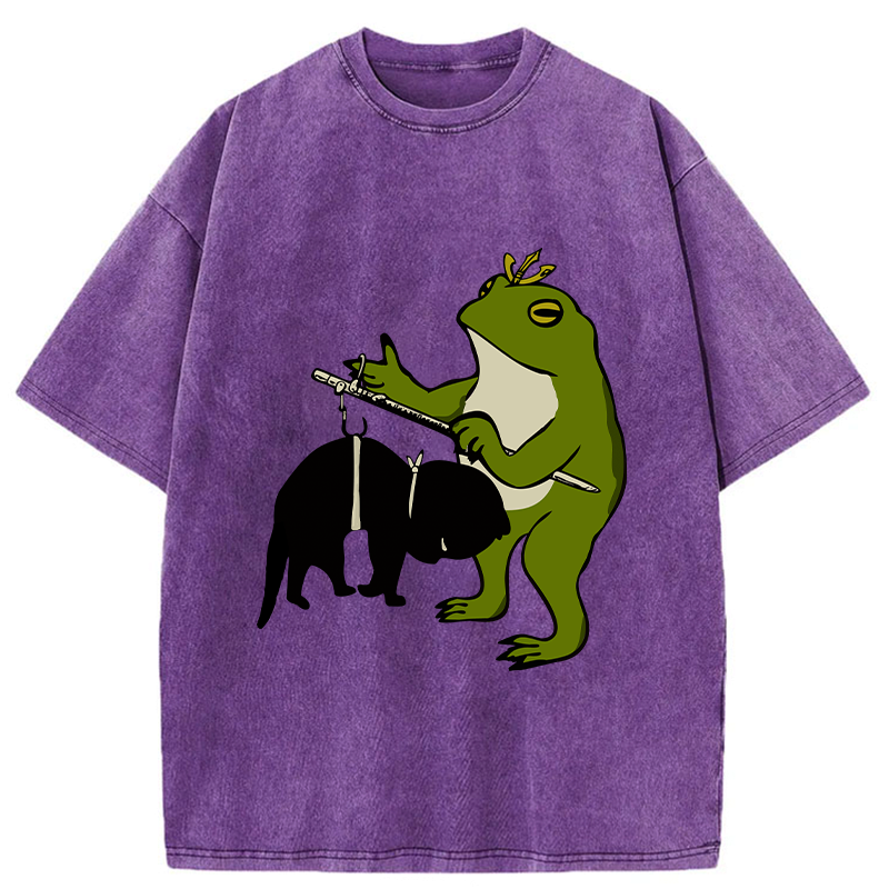 Washed Cotton T-Shirt for Daily Wear