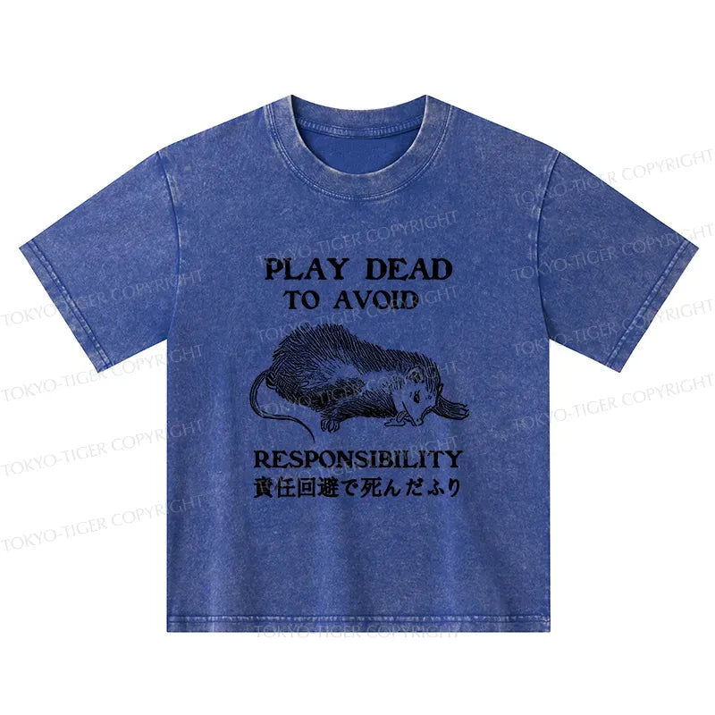kyoto lion kids washed t-shirt