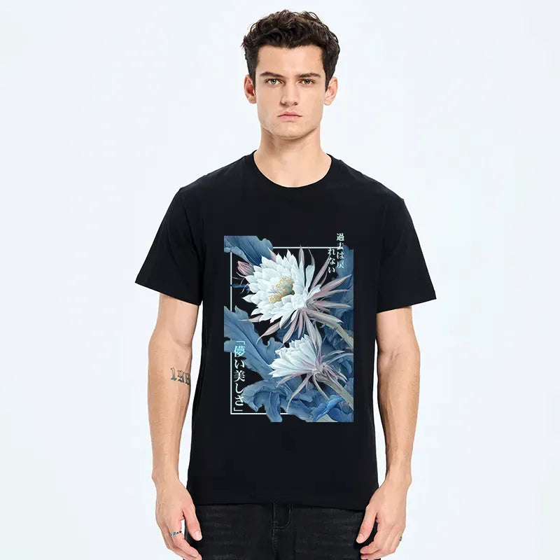 Kyoto-Lion Vintage Epiphyllum-Short-lived beauty Poster Classic T-Shirt
