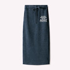 Kyoto-Lion Old In Age But Young At Heart Washed Terry Skirt