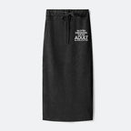 Kyoto-Lion Old In Age But Young At Heart Washed Terry Skirt
